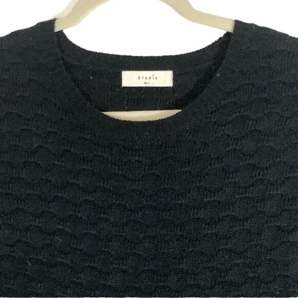 Elodie black sweater dress, size large - Picture 6 of 8
